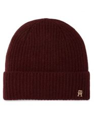 Tommy Hilfiger Czapka AW0AW19098 Bordowy. Czerwone czapki i kapelusze damskie Tommy Hilfiger, na zimę, bez wzorów, z kaszmiru. Za 369.99 zł.