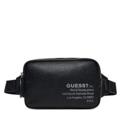 Saszetka nerka Guess. Czarne saszetki męskie Guess, młodzieżowe, małe. Za 249.99 zł.