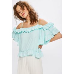 Answear - Top Garden of Dreams. Zielone bluzki damskie ANSWEAR, l, bez wzorów, z poliesteru, casualowe, bez kołnierzyka, bez ramiączek. W wyprzedaży za 29.90 zł.