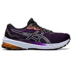 Buty do biegania damskie Asics GT1000 11 TR. Czarne obuwie sportowe damskie Asics, bez wzorów, z gumy, do biegania. Za 590.90 zł.