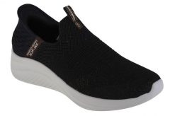 Buty sportowe Sneakersy damskie, Skechers Ultra Flex 3.0-Glitter Me. Czarne obuwie sportowe damskie Skechers, bez wzorów, z materiału, trekkingowe. Za 349.99 zł.