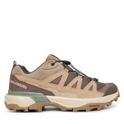 Trekkingi Salomon. Brązowe obuwie sportowe damskie Salomon, trekkingowe. Za 539.99 zł.