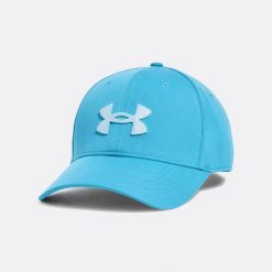 Czapka z daszkiem męska Under Armour Blitzing Adj. Niebieskie czapki i kapelusze męskie Under Armour, bez wzorów, sportowe. Za 83.99 zł.