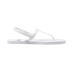 Sandały do chodzenia damskie Puma Cozy Sandal Wns. Białe sandały damskie Puma, bez wzorów, z materiału, bez obcasa, bez zapięcia. Za 123.09 zł.