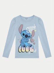 NAME IT Bluzka 13238278 Błękitny Regular Fit. Niebieskie t-shirty i topy dla dziewczynek Name it, bez wzorów, z bawełny, bez ramiączek. Za 39.99 zł.