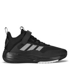 Sneakersy adidas. Czarne trampki i tenisówki chłopięce Adidas, bez wzorów, bez zapięcia. Za 199.99 zł.