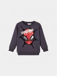 NAME IT Bluza 13221195 Szary Regular Fit. Szare bluzy dla chłopców Name it, bez wzorów, z bawełny, bez ramiączek, bez kaptura. Za 79.99 zł.