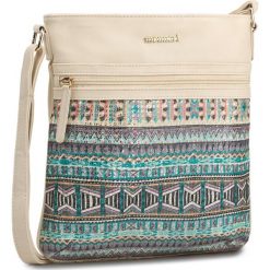 Torebka MONNARI - BAG0020-015 Beige. Brązowe listonoszki damskie Monnari, z materiału. W wyprzedaży za 119.00 zł.