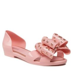 Sandały Melissa. Czerwone klapki damskie Melissa, bez wzorów, bez obcasa, na płaskiej podeszwie, bez zapięcia. Za 169.99 zł.