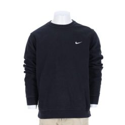 Second life - Nike bluza męska - Stan bardzo dobry. Czarne bluzy męskie Nike, l, bez wzorów, z materiału, bez kaptura, na fitness i siłownię. Za 114.98 zł.