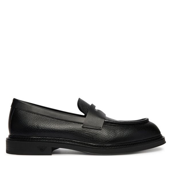 Loafersy Emporio Armani. Czarne mokasyny męskie Emporio Armani. Za 1,861.99 zł.