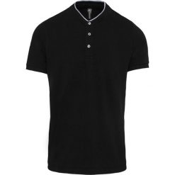 Polo Kariban Col Mao. Czarne koszulki polo męskie KARIBAN, m, bez wzorów, eleganckie, bez ramiączek. Za 124.00 zł.