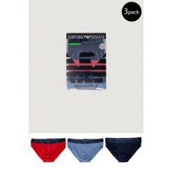 Slipy Mężczyzna EMPORIO ARMANI CONNECTED. Niebieskie slipki męskie EMPORIO ARMANI CONNECTED, m, bez wzorów. Za 218.95 zł.