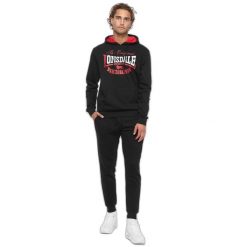 Bluza z kapturem Lonsdale Stotfield. Niebieskie bluzy męskie Lonsdale, xl, bez wzorów, z polaru, z kapturem. Za 297.50 zł.