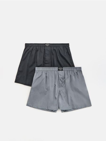 2 pack bokserek Loose - ciemnoszary. Szare bokserki męskie Reserved, l, bez wzorów. Za 79.99 zł.