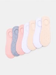 Bawełniane stopki 7 pack - wielobarwny. Skarpety damskie Sinsay, bez wzorów, z bawełny. Za 17.99 zł.