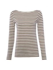 Marc O'Polo koszulka z długim rękawem Kobiety Bawełna brązowy, XL. Brązowe t-shirty damskie Marc O'Polo, xl, bez wzorów, z bawełny, eleganckie, bez kołnierzyka. Za 179.95 zł.