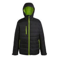 Męska Ocieplana Kurtka Navigate. Czarne kurtki sportowe męskie Regatta, m, bez wzorów, z puchu, trekkingowe. Za 319.99 zł.