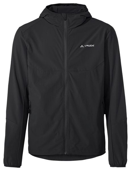 Kurtka softshellowa M Moab Jacket IV. Czarne kurtki męskie Vaude, m, bez wzorów, z materiału, z kapturem. Za 519.00 zł.