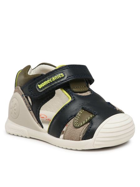 Sandały Biomecanics. Niebieskie sandały chłopięce Biomecanics, bez zapięcia. Za 167.99 zł.