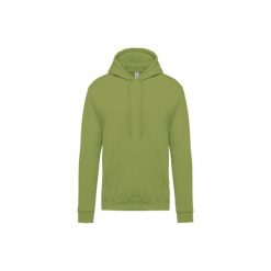 Bluza z kapturem Kariban. Zielone bluzy męskie KARIBAN, xl, bez wzorów, z bawełny, z kapturem. Za 192.00 zł.