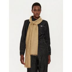 Szal Weekend Max Mara. Brązowe szaliki i chusty damskie Weekend Max Mara, bez wzorów. Za 399.99 zł.