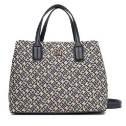 Torebka Tommy Hilfiger. Niebieskie torebki do ręki damskie Tommy Hilfiger, bez wzorów, klasyczne, bez dodatków. Za 629.99 zł.