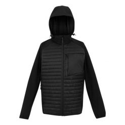 Kurtka puchowa Regatta Pro Hybrid II. Czarne kurtki męskie Regatta, m, bez wzorów, z materiału, trekkingowe. Za 306.00 zł.