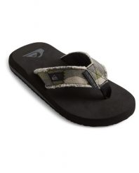 Sandały dla Chłopców MONKEY ABYSS. Zielone sandały chłopięce Quiksilver, z materiału, bez zapięcia. Za 94.99 zł.