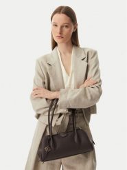 Calvin Klein Torebka Emblem Trio Pebble LV04F3743G Brązowy. Brązowe torebki do ręki damskie Calvin Klein, bez wzorów, ze skóry, bez dodatków. Za 649.99 zł.