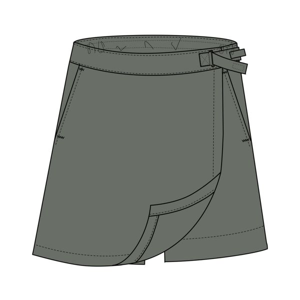 Damskie spódnico-spodenki CMP. Zielone szorty damskie CMP, xs, bez wzorów, z materiału. Za 239.00 zł.