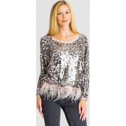 SWETER LIU JO. Czerwone swetry damskie Liu Jo, l, bez wzorów, z materiału, bez kołnierzyka, bez ramiączek, bez kaptura. Za 1,099.00 zł.