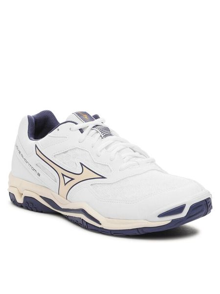 Mizuno Buty halowe Wave Phantom 3 X1GA2260 Biały. Białe buty sportowe męskie Mizuno, ze skóry, bez zapięcia. Za 399.99 zł.