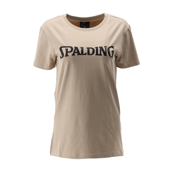 Koszulka damska Spalding Logo. Brązowe t-shirty damskie Spalding, s, bez wzorów, z bawełny, klasyczne, bez kołnierzyka. Za 184.00 zł.