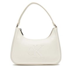 Torebka Calvin Klein. Białe torebki do ręki damskie Calvin Klein, bez wzorów, klasyczne, bez dodatków. Za 319.99 zł.
