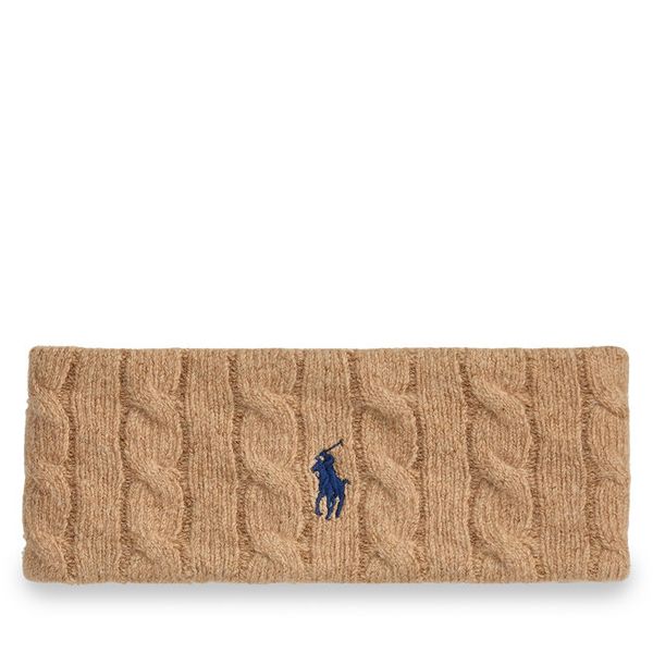 Opaska Polo Ralph Lauren. Brązowe czapki i kapelusze damskie Polo Ralph Lauren, bez wzorów. Za 384.99 zł.