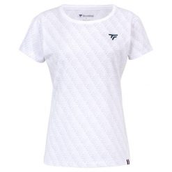 Koszulka damska Tecnifibre Graphique 2024. Białe koszulki sportowe damskie TECNIFIBRE, bez wzorów, bez kołnierzyka, bez ramiączek, tenisowe. Za 154.50 zł.