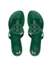 Tory Burch Japonki 76734 Beżowy. Brązowe klapki damskie Tory Burch, bez wzorów, ze skóry, bez obcasa. Za 1,149.00 zł.