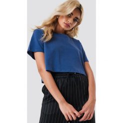 NA-KD Basic Krótki T-shirt oversize - Blue. T-shirty damskie marki NA-KD Basic. Za 40.95 zł.