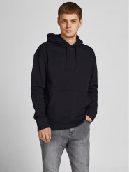 Jack & Jones Bluza Star 12208157 Czarny Relaxed Fit. Czarne bluzy męskie Jack & Jones, m, bez wzorów, z syntetyku, bez kaptura. Za 170.00 zł.