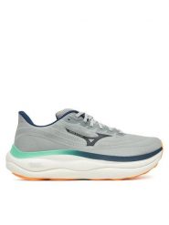 Mizuno Buty do biegania Wave Sky 9 J1GC2590 Szary. Szare buty sportowe męskie Mizuno, z materiału, bez zapięcia, do biegania. Za 559.99 zł.