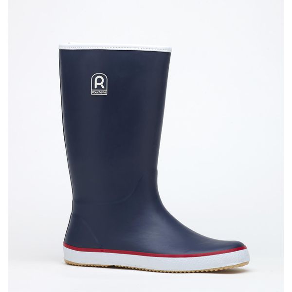 Buty przeciwdeszczowe Rouchette Cap. Niebieskie buty sportowe męskie ROUCHETTE, z gumy, eleganckie, bez zapięcia. Za 331.50 zł.