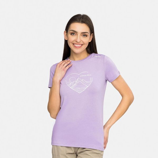 T-shirt damski VIKING Lenta Bamboo Light Lady. Czerwone t-shirty damskie Viking, s, bez wzorów, z elastanu, bez kołnierzyka. Za 139.90 zł.
