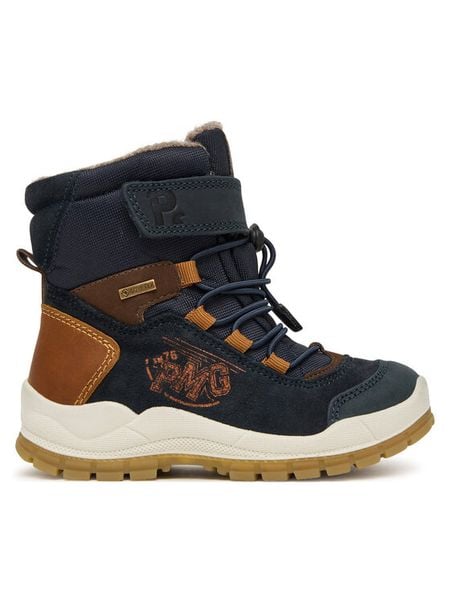 Primigi Śniegowce GORE-TEX 2395011 M Granatowy. Niebieskie buty zimowe chłopięce Primigi, bez wzorów, z gore-texu, bez zapięcia. Za 419.99 zł.