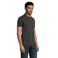 Męska Koszulka Polo Perfect Heather. Szare koszulki polo męskie SOL'S, l, bez wzorów, z bawełny, bez ramiączek. Za 70.99 zł.