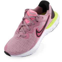 Nike Wms Renew Running 2 Różowo-czarno-cyberróżowy. Białe obuwie sportowe damskie Nike, bez wzorów, do biegania. Za 570.99 zł.