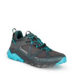 Buty sportowe trekkingowe damskie Aku Flyrock Gore-tex. Czarne obuwie sportowe damskie Aku, trekkingowe, gore-tex. Za 389.00 zł.