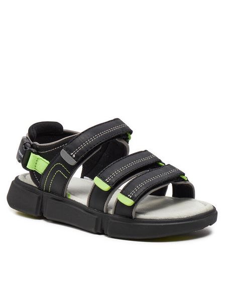 Mayoral Sandały 45568 Czarny. Czarne sandały chłopięce Mayoral, ze skóry, bez zapięcia. Za 209.99 zł.