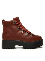 Timberland Trapery Stone Street Mid TB0A27VJEM61 Brązowy. Brązowe śniegowce i trapery damskie Timberland, ze skóry. Za 469.99 zł.
