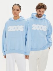 2005 Bluza Clouds Błękitny Oversize. Niebieskie bluzy męskie 2005, m, bez wzorów, z bawełny, bez kaptura. Za 259.99 zł.